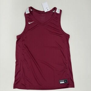 Nike Dri-FIT Overtime Basketball Jersey Maroon White DN6594-612 Men's Large Gym
